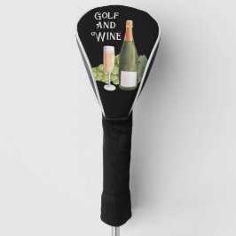 Funda Para Palo De Golf Golf y vino para la cubierta del cabezal de golf