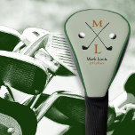 Funda Para Palo De Golf golfer . golf-player monogram<br><div class="desc">A stylish logo design for the golf player,  to personalize with name and initials</div>