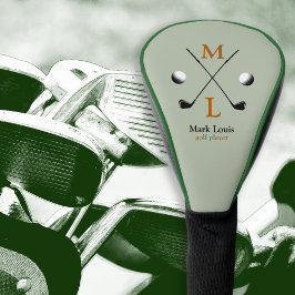 Funda Para Palo De Golf golfer . golf-player monogram