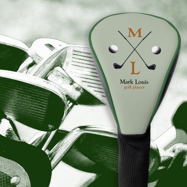 Funda Para Palo De Golf golfer . golf-player monogram (Subido por el creador)