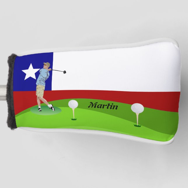 Funda Para Palo De Golf golfista chileno (Anverso)