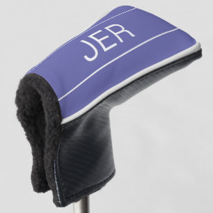 Funda Para Palo De Golf Golfista con Monograma Azul de Deportes Modernos