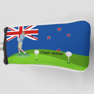 Funda Para Palo De Golf golfista de Nueva Zelanda