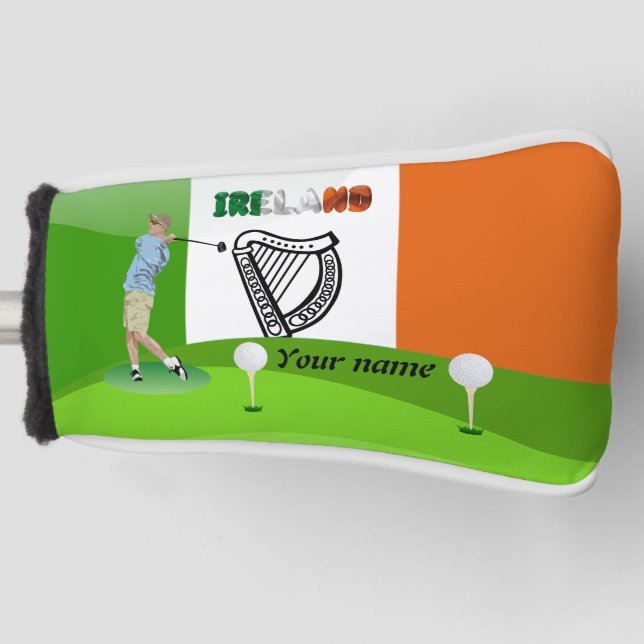 Funda Para Palo De Golf golfista irlandés (Anverso)