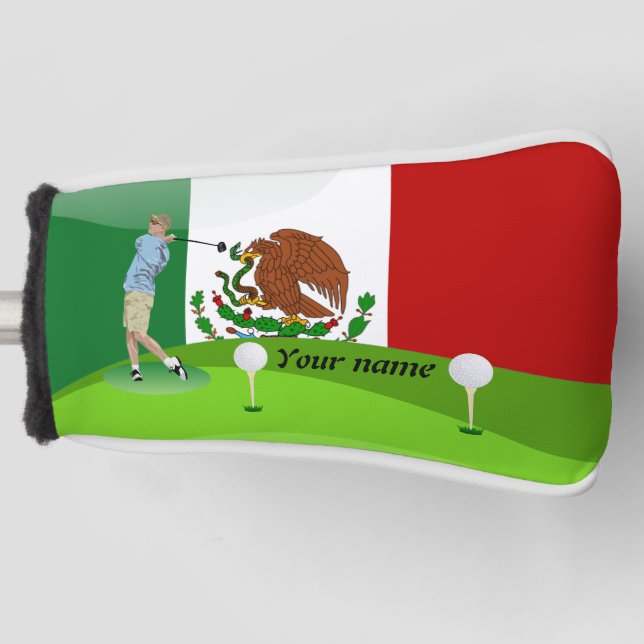 Funda Para Palo De Golf golfista mexicano (Anverso)