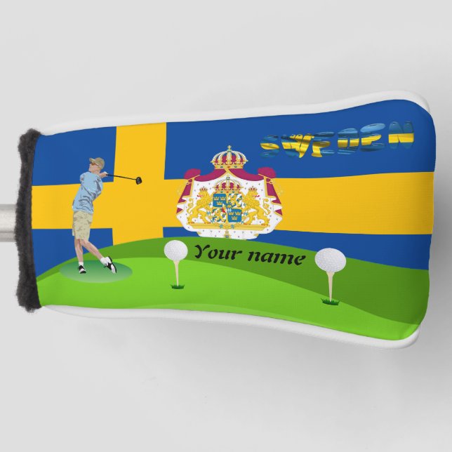 Funda Para Palo De Golf Golfista sueco (Anverso)