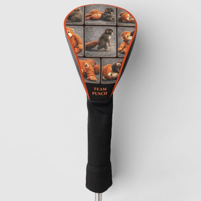 Funda Para Palo De Golf Golpea al Bebé Mono (Anverso)