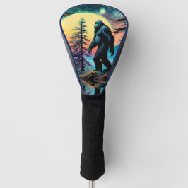 Funda Para Palo De Golf Gone Squatchin' Colorful Sasquatch Moon