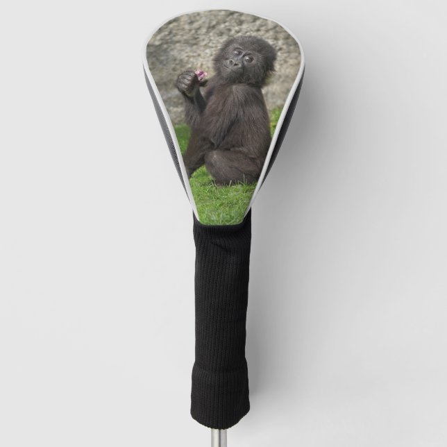 Funda Para Palo De Golf Gorila del bebé lindo (Anverso)
