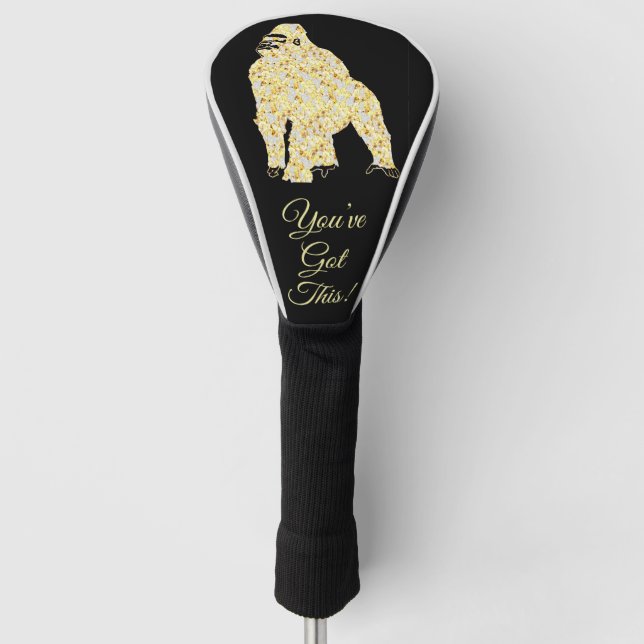 FUNDA PARA PALO DE GOLF GORILLA BLING (Anverso)