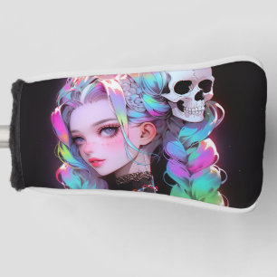 Funda Para Palo De Golf Gótico de cráneo de roca de Punk suave Chica de an