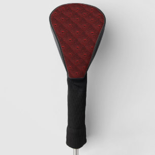 Funda Para Palo De Golf Gotitas de Agua sobre Metal Carmesí