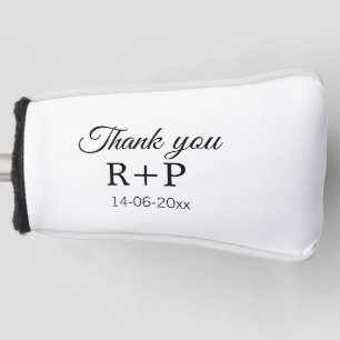 Funda Para Palo De Golf Gracias añadir letra inicial del nombre de la pare
