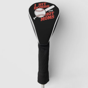Funda Para Palo De Golf Gracioso Béisbol Retro Golpeé Bombas Para Mamás Ca