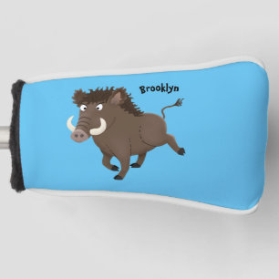 Funda Para Palo De Golf Gracioso ilustracion de personalizado de afeitar d