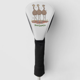 Funda Para Palo De Golf Gracioso ilustracion del trío de emu australiano p
