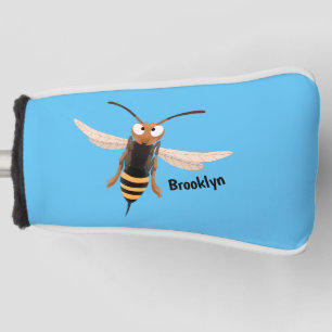 Funda Para Palo De Golf Gracioso ilustracion personalizado de avispas de a