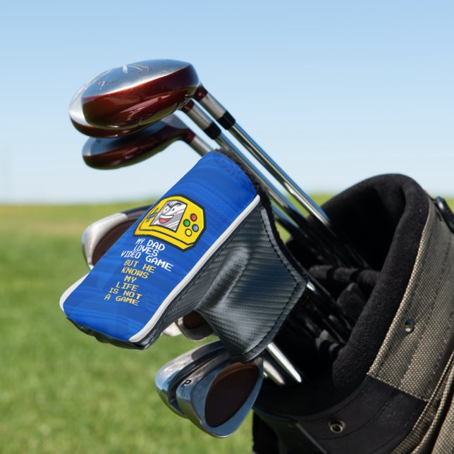 Funda Para Palo De Golf Gracioso juego portátil amarillo para el saludo de (In Situ)
