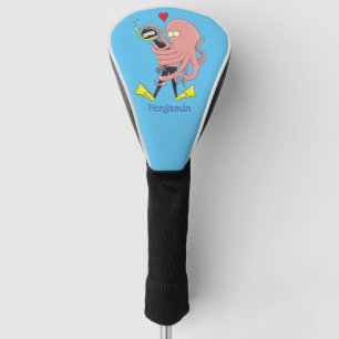 Funda Para Palo De Golf Gracioso pulpo abrazos buceo humor personalizado