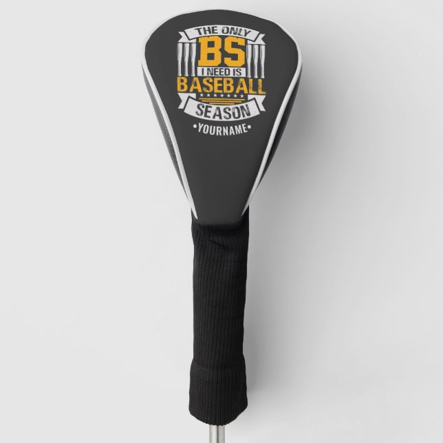 Funda Para Palo De Golf Gracioso sarcasmo de béisbol (Anverso)