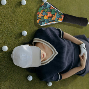 Funda Para Palo De Golf Graciosos Gatos Colorosos
