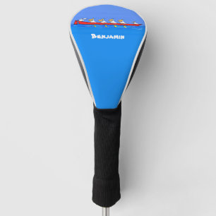 Funda Para Palo De Golf Graciosos pelícanos remando ilustracion personaliz