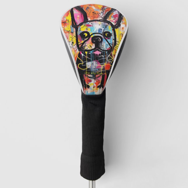 Funda Para Palo De Golf Graffiti de Bulldog francés 01 - Leonardo Abbacchi (Anverso)