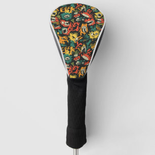 Funda Para Palo De Golf Graffiti Monstruo Eek Negro Halloween (1)