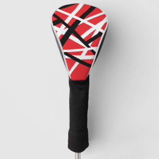 Funda Para Palo De Golf gráfico rojo, negro y blanco