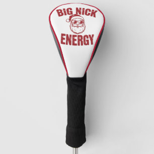 Funda Para Palo De Golf Gran Energía de Nick Santa Divertido Chiste Navide