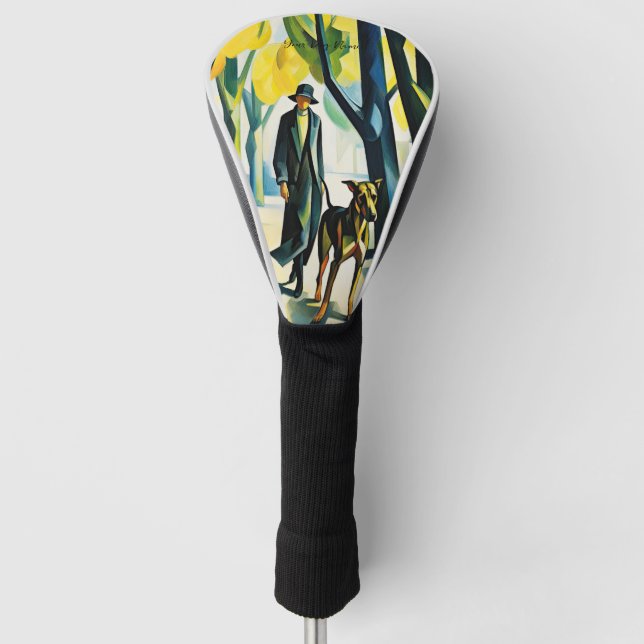 Funda Para Palo De Golf Gran perro danés caminando en el parque 04 - Madel (Anverso)