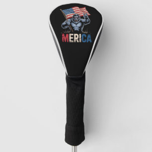 Funda Para Palo De Golf Gran Pie de América Roca Bandera Americana Patriót