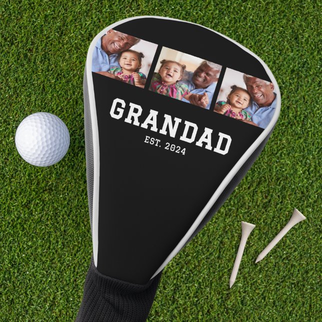 Funda Para Palo De Golf Grandad Established Modern Bold Bold Black 3 Photo (Subido por el creador)
