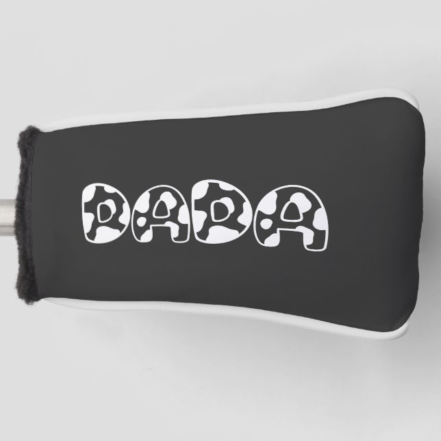 Funda Para Palo De Golf Granja de Aniversario de la Familia Cute Dada Cow (Anverso)