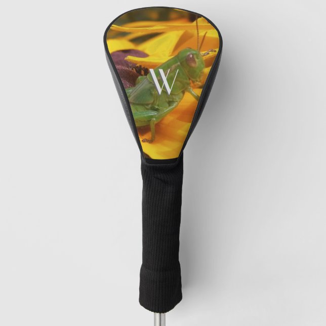 Funda Para Palo De Golf Grasshopper on Yellow Flower Petaling (Anverso)