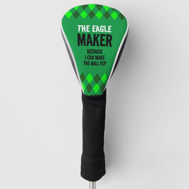 Funda Para Palo De Golf Green Argyle The Eagle Maker (Anverso)