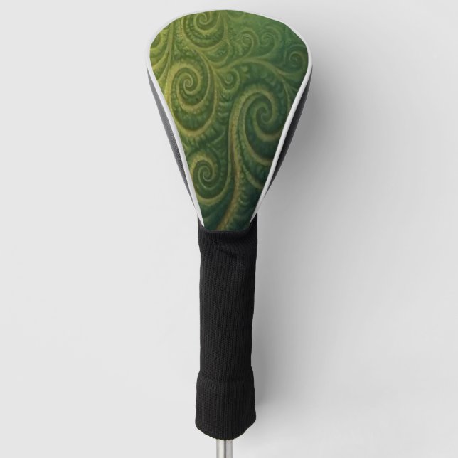 Funda Para Palo De Golf Green Fractal  (Anverso)