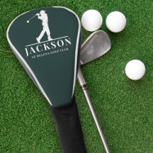 Green Personalizada Monograma Golf Swing