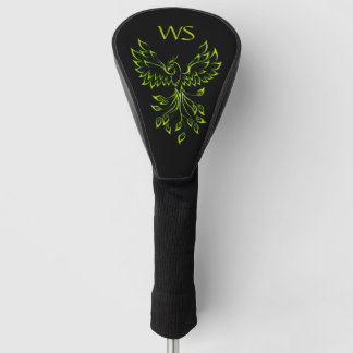 Funda Para Palo De Golf Green Phoenix Rising en Black Inicial