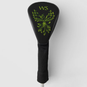 Funda Para Palo De Golf Green Phoenix Rising en Black Inicial
