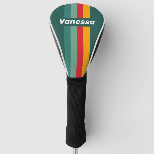 Funda Para Palo De Golf Green Pin Striping with Name (Anverso)
