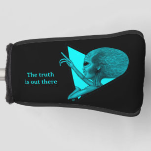 Funda Para Palo De Golf Grey Alien, la verdad está ahí fuera