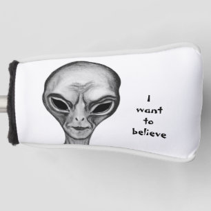 Funda Para Palo De Golf Grey Alien , quiero creer