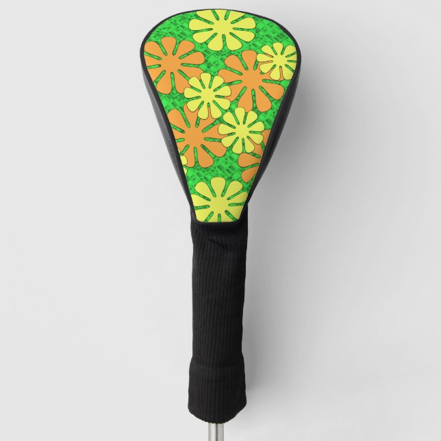 Funda Para Palo De Golf Groovy Flower Design (Anverso)
