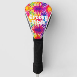 Funda Para Palo De Golf Groovy Vibes Tie Dye Personalizable
