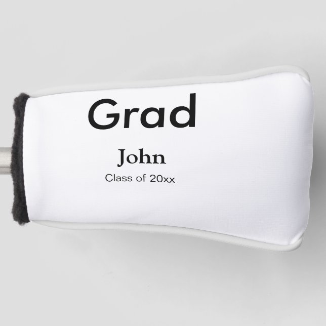 Funda Para Palo De Golf grupo de graduados agregar nombre congrats fecha a (Anverso)