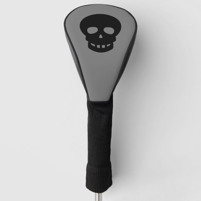 Funda Para Palo De Golf Guay Black Skull Oscuro Gris (Anverso)