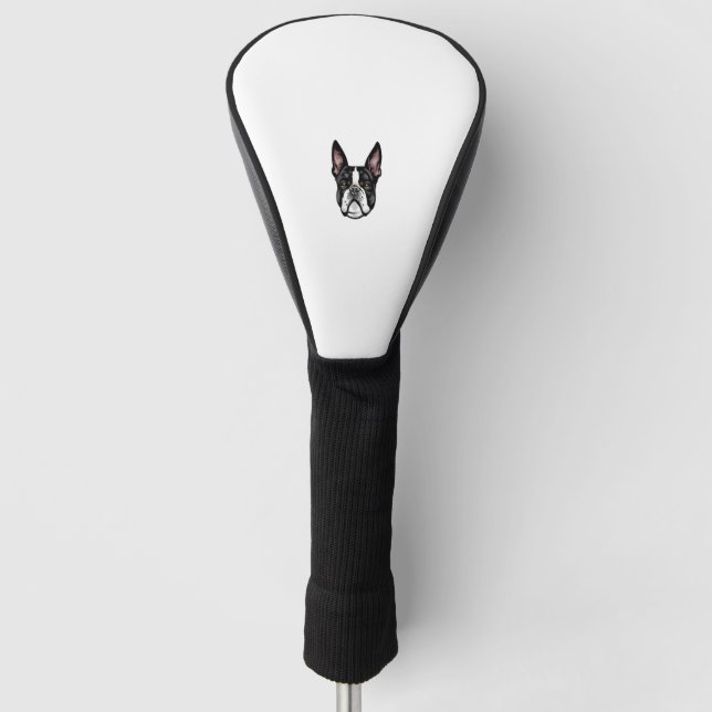 Funda Para Palo De Golf Guay Boston Terrier Face (Anverso)