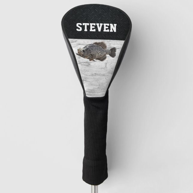 Funda Para Palo De Golf Guay Crappie Nombre Pescador Anglor de pez  (Anverso)