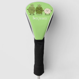Funda Para Palo De Golf Guayaba feijoa personalizado de piña de cuña ilust